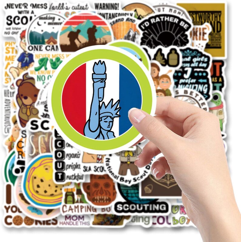 Scout Guide Sticker 64pcs Boy Scouts Sticker- Vinyl Decals for Water Bottle ,laptop - Etsy