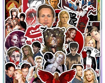 True Sticker Sheet Blood -Vampire TV Show Vinyl Decal 40 Pieces