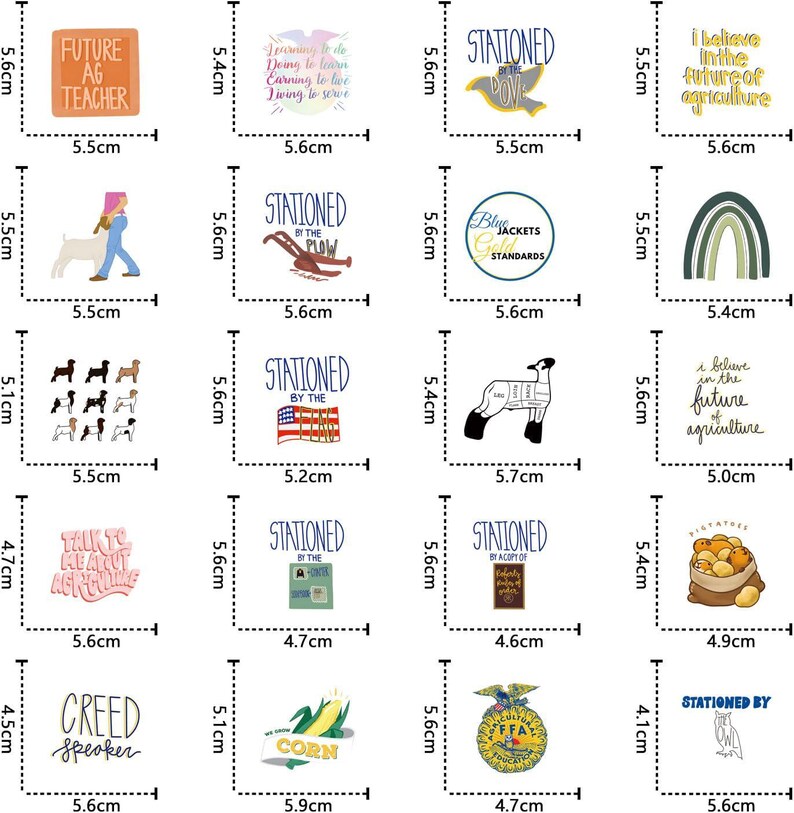 40pcs FFA Sticker Sheets- Vinyl Decals for Water Bottle ,laptop - Etsy
