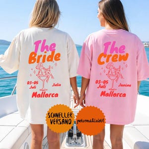 Gepersonaliseerd JGA-shirt, vrijgezellenfeest op maat, Etsy JGA-set, vrijgezellenfeest voor vrouwen, bruidsmeisjes, aanstaande bruid, feest, Pinterest-stijl, bruiloft, vrijgezellenfeest