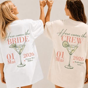 personalized Bachelorette Shirts, Etsy JGA Shirts, EVJF, Bride Martini Design, JGA Shirt, Bridal Shirt, Martini Bride, gift for bride her