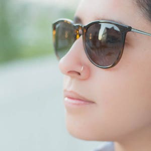 Nose Ring Hoop Rose Gold, Super Thin Nose Rings, Rose Gold Nose Piercing, Snug Fitting Nose Ring, 20 Gauge Nose Ring, Endless Hoop Nose Ring