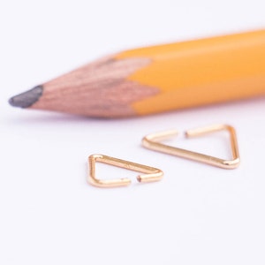 Cartilage Helix Tragus Piercing - Triangle Cartilage Earring -  Cartilage Hoop Earring - Geometric Shape Triangle Cartilage Earrings