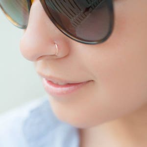 14K REAL Solid Gold Hoop