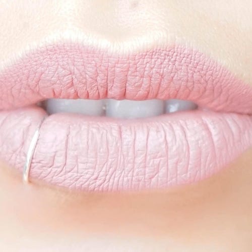 20g Lip Ring Hoop Delicate Thin Fake Lip Piercing 8mm Snug Etsy