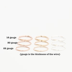 Thin Silver Gold nose ring, 22g gold septum ring, 6mm small gold hoop earrings 14k gold cartilage hoop, 8mm 10mm gold fill,  helix piercing