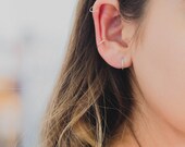 Orecchino a cerchio lucido in argento sterling 925 di nuova
