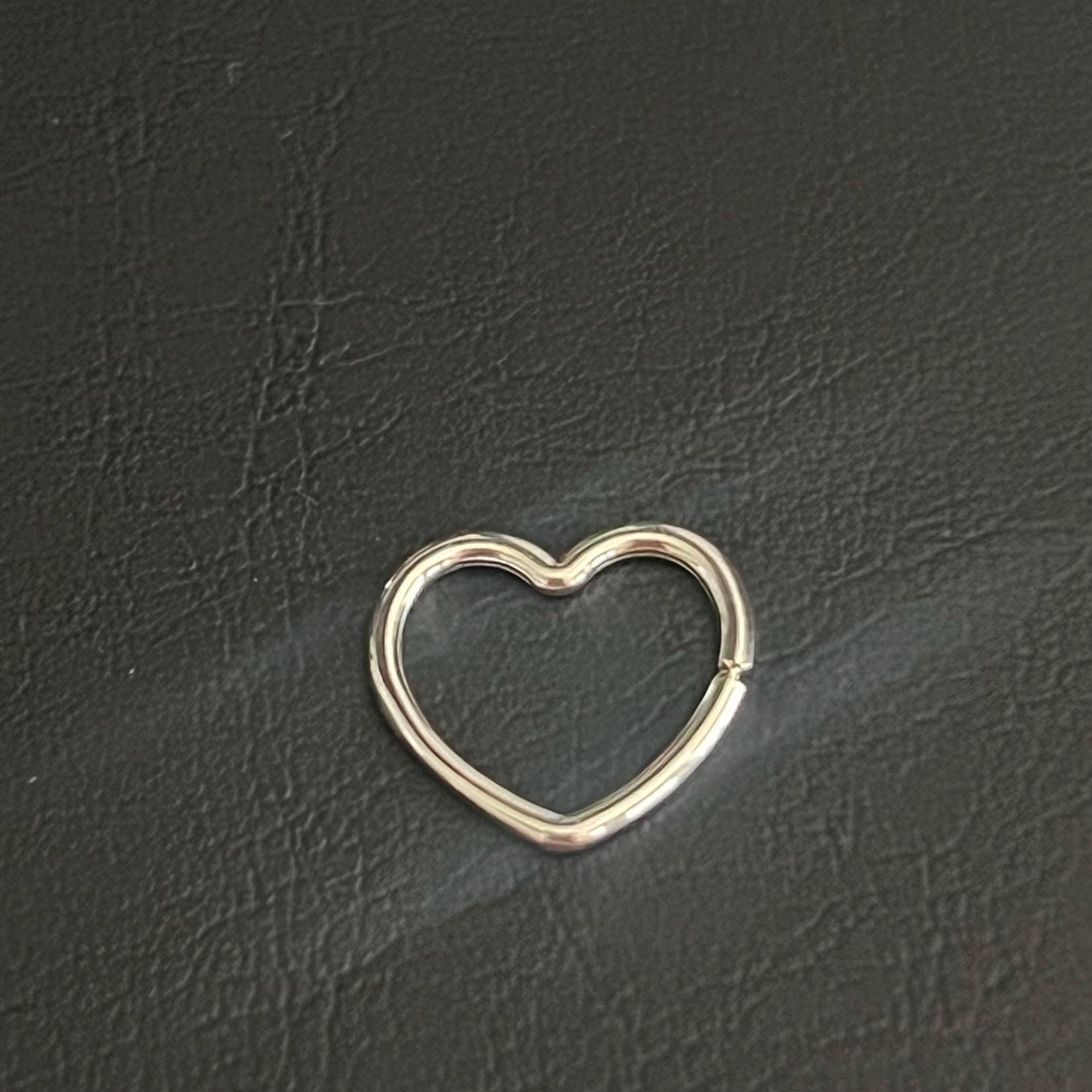 イヤリング Sterling Silver Open Heart Right / Left Ear Cuff For Women Open Heart Ear Cuff, 18g Heart Cartilage Earring, Love Heart