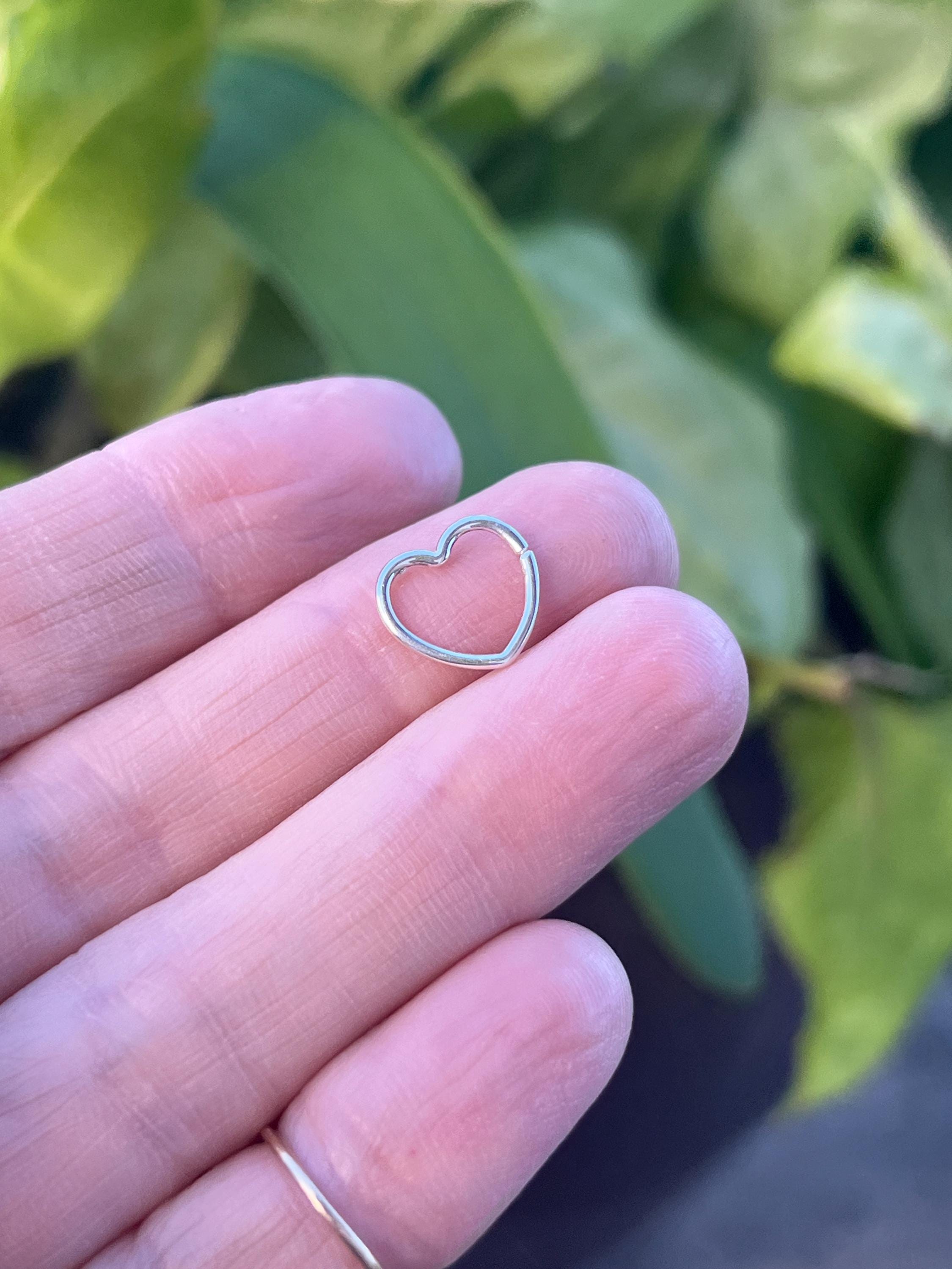 Clever Schmuck Orecchini da donna a forma di cuore, in argento, 25 mm, con cuore in argento, 9 mm, pendenti laterali e zirconi bianchi lucidi, argento Sterling 925, Lucido, Zirconia cubica