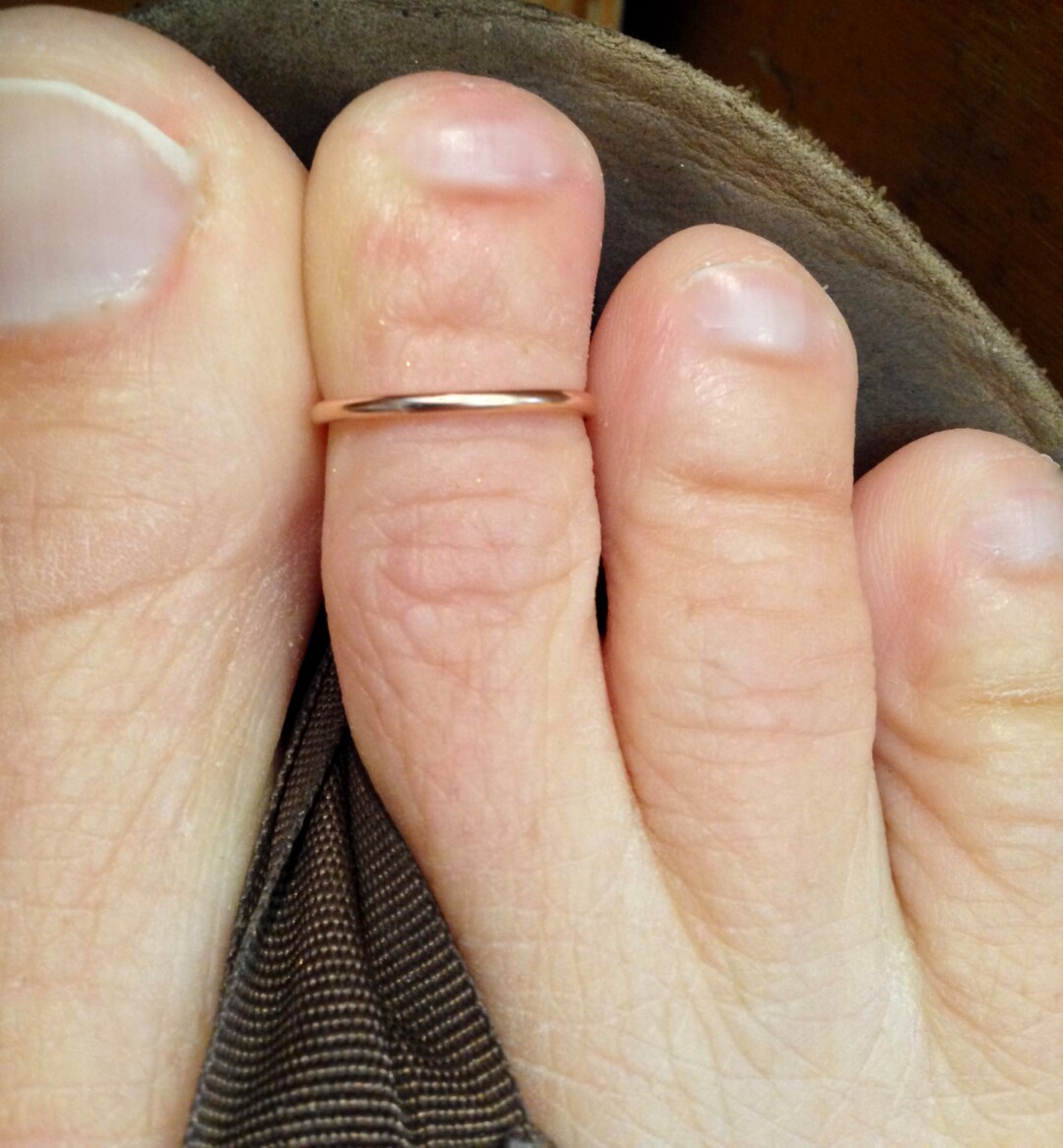 Toe Ring for Women Rose Gold Fill Toe Rings Adjustable Toe Etsy