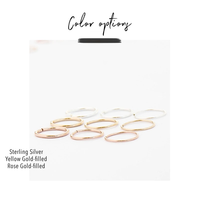 Little Thin Cartilage Hoop Earrings Tiny Silver Earrings Endless Hex Helix Hoops Cartilage Hoops Small Silver 6mm 8mm 10mm Hoops image 8