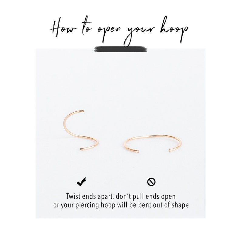 Nose Ring Solid 14K Gold 14k Gold Nose Septum Ring 14k Rose Gold Nose Ring 14k White Gold Nose Ring 20g Nose Piercing Hoop Ring image 10