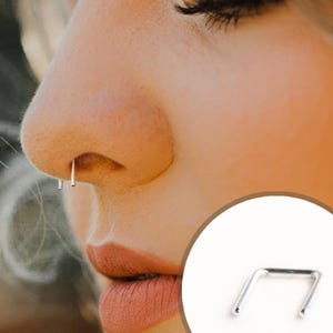 Grapas para tabique nasal, 16 g, 18 g y 20 g, estilo herradura, hechas a mano.