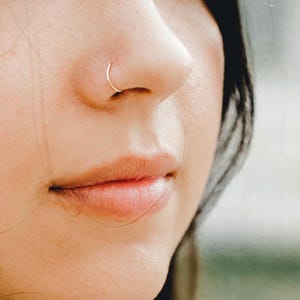 14K REAL Solid Gold Hoop