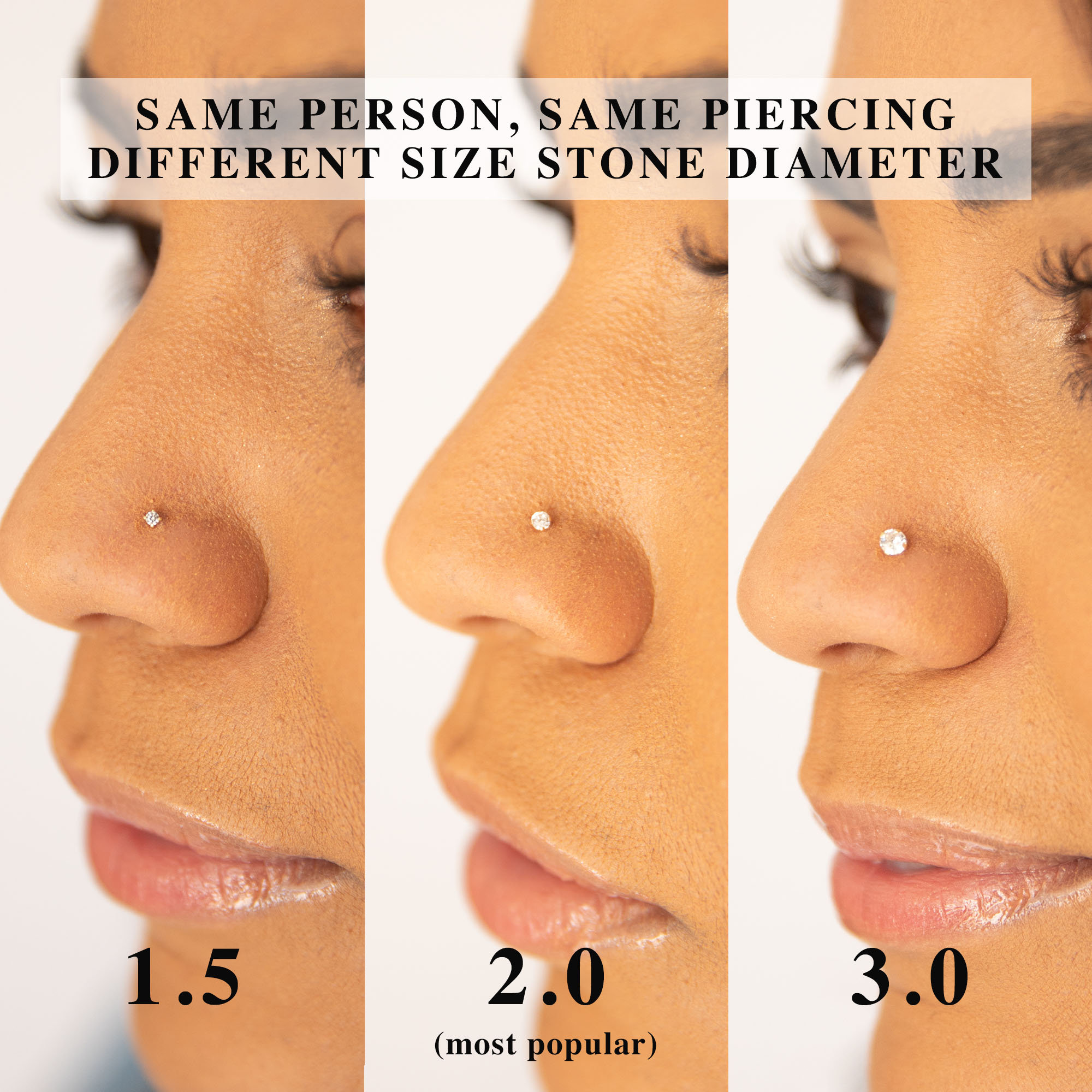 Adjustable Nose Ring - Sturdy Nose Ring - Nose Ring with Stopper