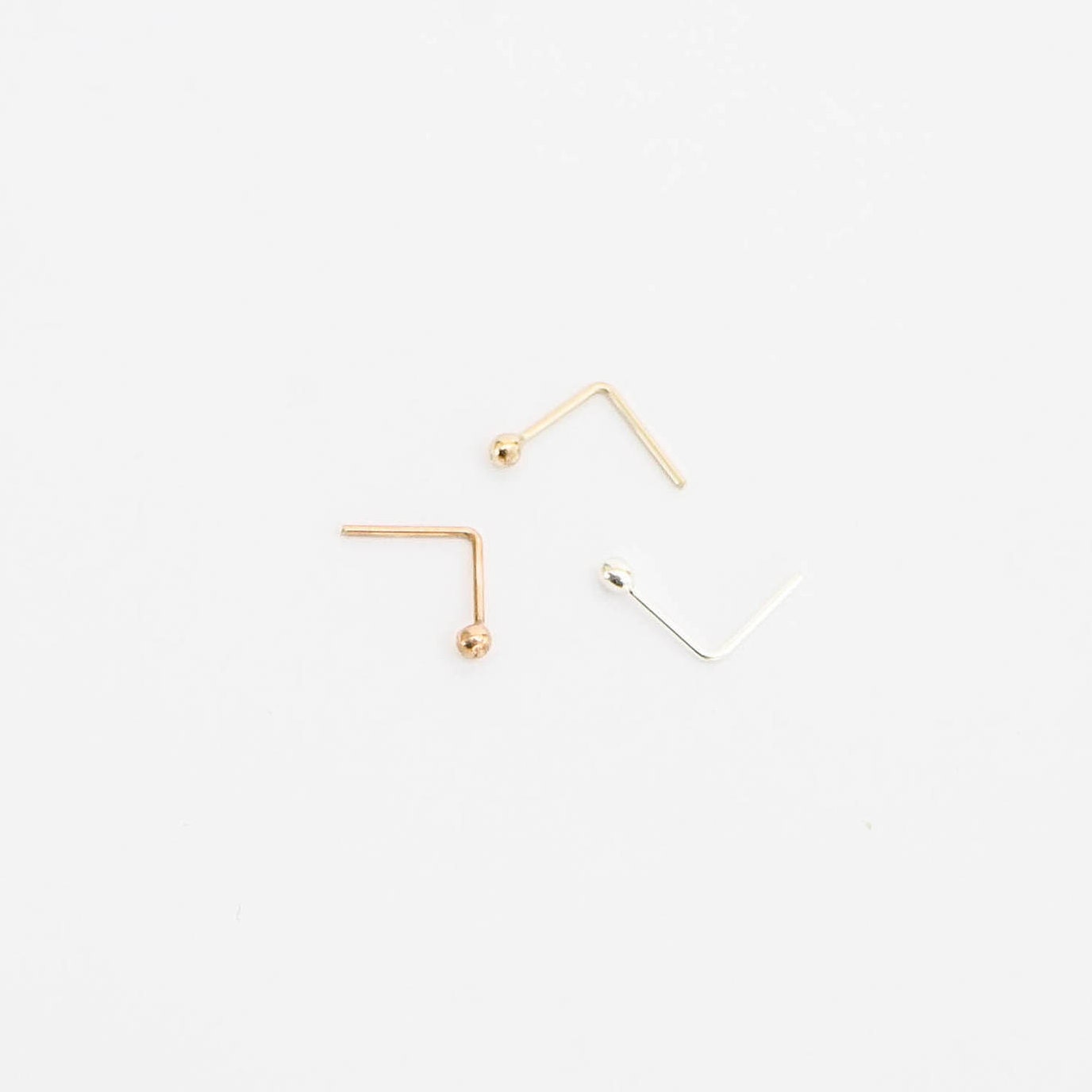 Tiny Nose Ring Ball Stud Nose Piercing Dainty Stud Nose Etsy