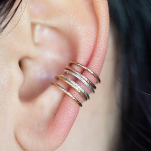 Unisex Conch Cuff Earring, No Piercing Necessary, Fake Piercing for Layering Ear Stack