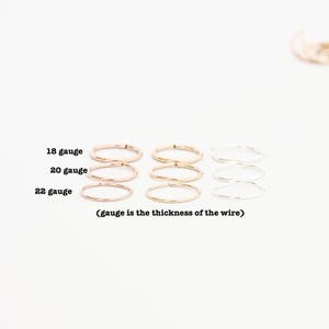 Thin Hoop Cartilage - Cartilage Piercing Earrings - Endless Hex Helix Hoops - 6mm 8mm 10mm Hoops - Cartilage Hoop - Endless Hoop Earrings