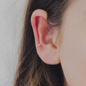 Gold Ear Cuff Smooth, Small Ear Cuff, Ear Cuff, Rose Gold Filled Conch, Conch Ear Cuff, Plain Ear Cuff, Thin Ear Cuff, No Piercing Needed