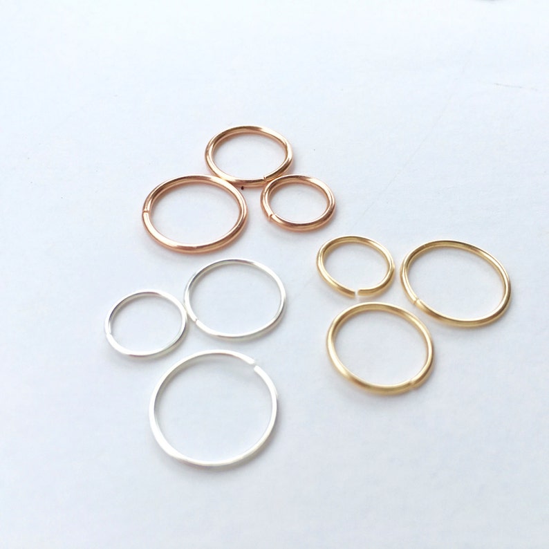 Cartilage Hoop Earrings 14K Gold Filled 22 Gauge Gold Hoop Etsy