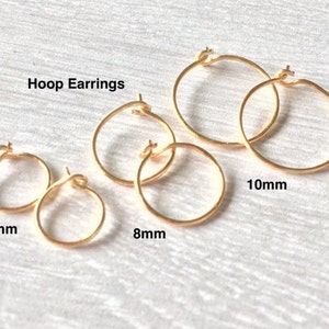Tiny Rose Pink Gold Earrings Cartilage Hoops - Pair of Cartilage  Earrings - Silver Earrings - Rose Gold Fill Hoop - Gold Sleeper Hoop