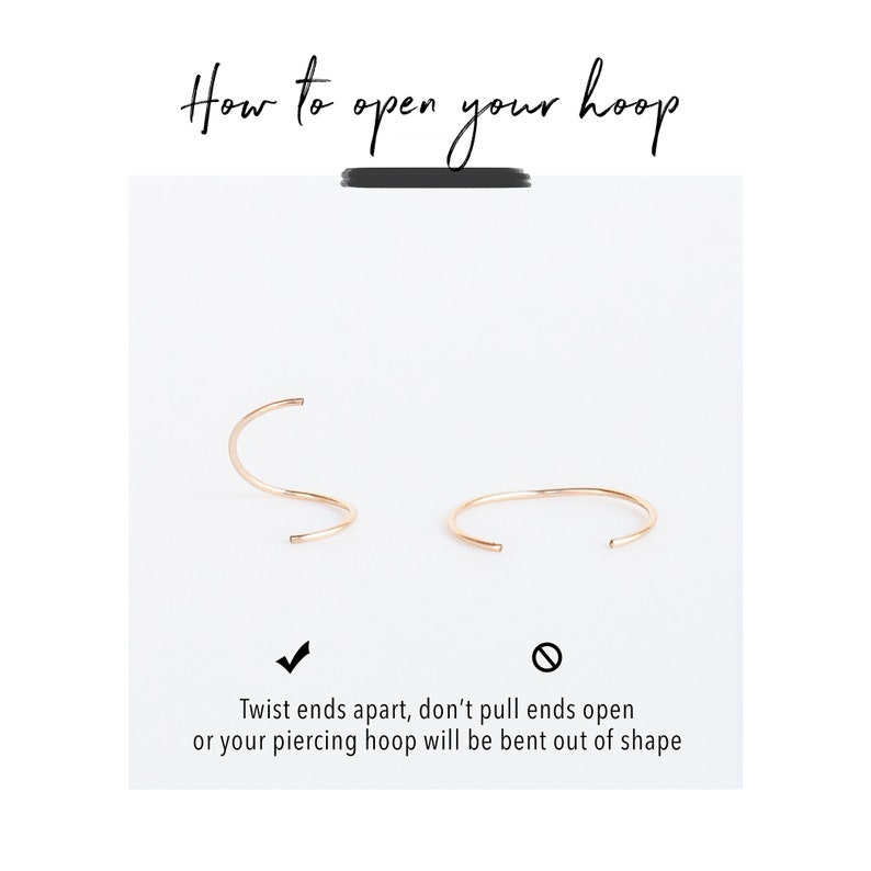 14K REAL Solid Gold Hoop