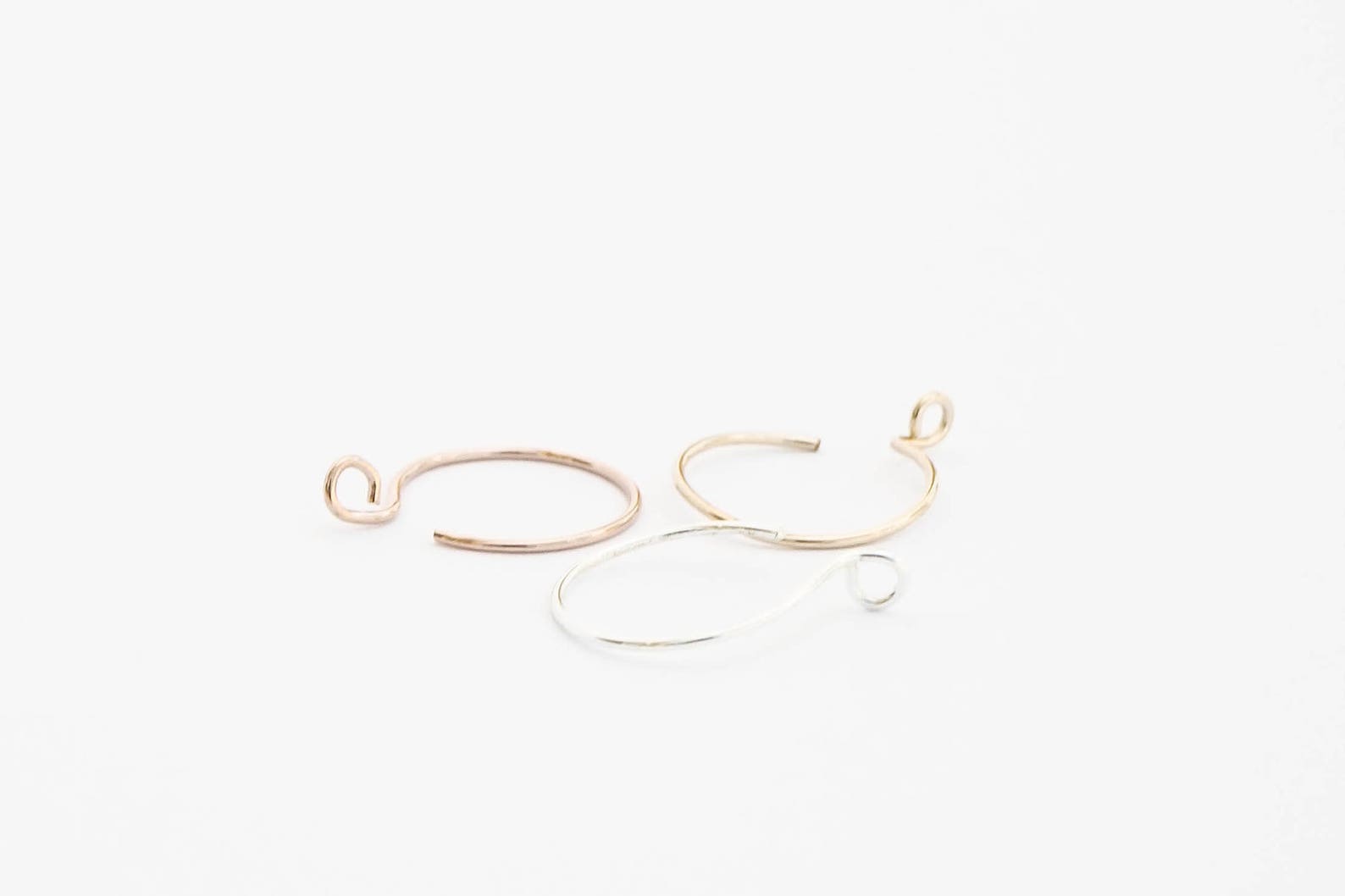 Rose Gold Lip Ring 20g Lip Ring Hoop Delicate Thin Fake Lip Etsy