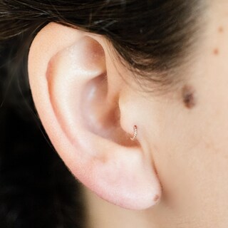 Set Di Piccoli Orecchini A Cerchio In Acciaio Chirurgico Placcato Oro 14k, Ipoallergenici, Diametri 6-10 Mm, Per Cartilagine, Elica, Trago, Uomo E Donna