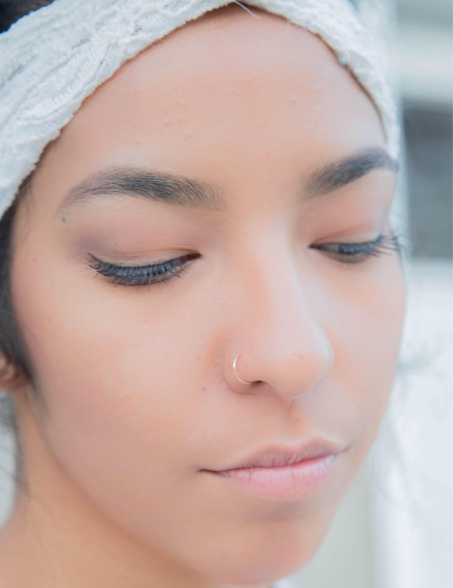 Sterling Silver Nose Ring Hoop Thin Nose Rings Silver Nose Etsy