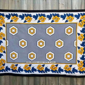 East African Nida Swahili Khanga Fabric 24/04