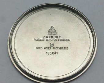 33 mm Omega 135.041 Edelstahl-Vintage Uhrendeckel