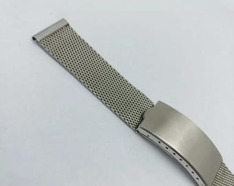 18 mm F.Dog Mesh Edelstahl Vintage Herrenuhr Armband (feiner Hund)