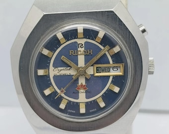 Ricoh Crystal Automatik Day/Date Vintage Herrenuhr