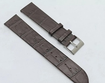 20mm BULOVA Echtleder Braun Band Uhrenarmband