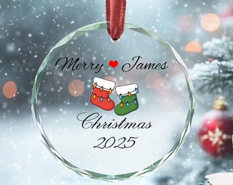 Personalized Couple Christmas Ornament, Custom Couple Christmas Ornament, Together Ornament, New Couple Keepsake, Gift For Couple