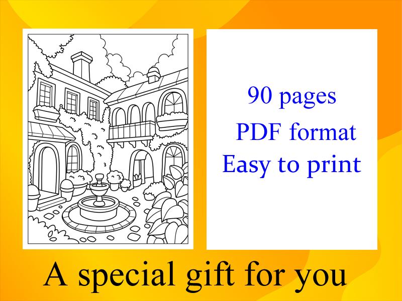 House Coloring Pages Printable PDF for Kids | 90 Pages | Instant ...