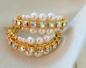 Celeste Pearl Hoops