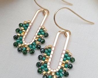 Colibri Dangle Earrings | Emerald