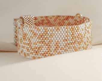 Gold Cuff, Silver Cuff, Gold and Silver Cuff, Beaded Cuff, Gold Beaded Cuff, Silver Beaded Cuff