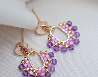 Colibri Petit Dangle Earrings | Amethyst
