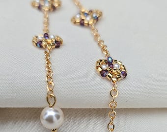 Mariposa Shoulder Duster Earrings | Purple