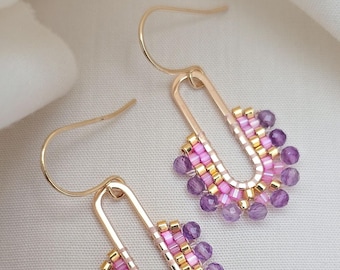 Colibri Dangle Earrings | Amethyst
