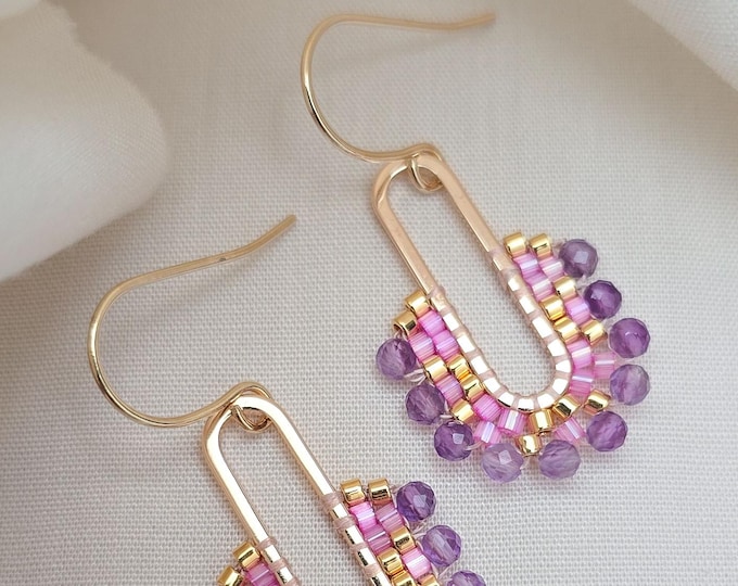 Featured listing image: Colibri Dangle Earrings | Amethyst