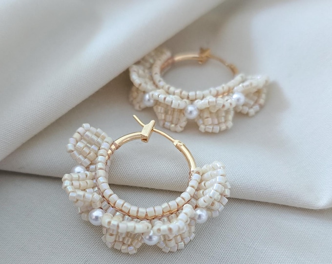 Featured listing image: Clair Hoops | Ivory