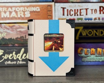 Customizable Commander Deck Box book for Magic the Gathering (MTG) Display Fit 120+ Sleeved Cards