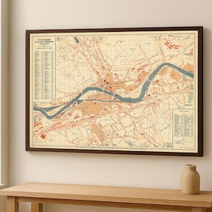 Vintage Map of Épinal | Antique French City Plan | Archival Print
