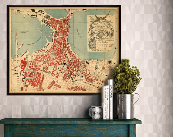 Map of Alexandria - Fine print - Giclee archival print on paper or canvas