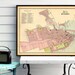 Quebec Map Vintage Map of Quebec City Fine Print on Paper or Canvas - Etsy