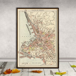 Mappa di Trieste - Mappa vecchia - Pianta di Trieste
