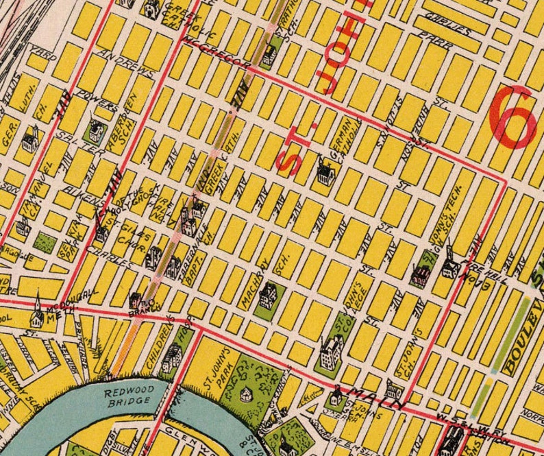 Winnipeg Map Old Map of Winnipeg Print Wall Map Print on - Etsy